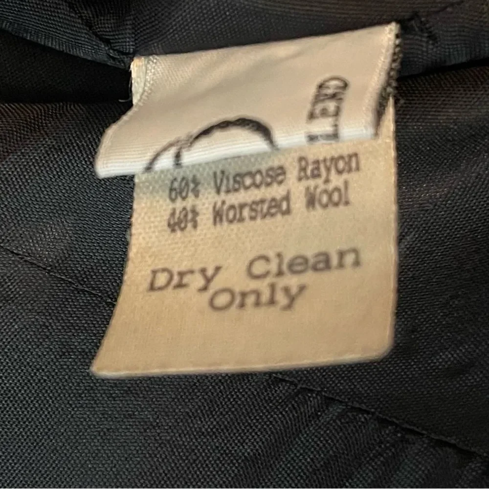 John Meyer Black Wool Blend Long Jacket NWOT Size 8